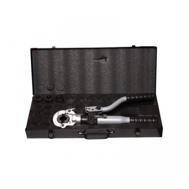 Инструмент гидравлический обжимной с курком сброса давления 12т(Ø16, 20, 25, 32мм), в кейсе