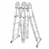 Лестница складная многофункциональная (4х5ступеньки,ширина ступеньки 32см,3*3,, стремянка-280см, лестница-570см, max нагрузка 150кг, вес 14кг)