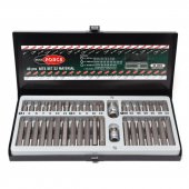 Набор бит с битодержателями, 40пр. (10мм)(75/30мм: T20-T55,H4-H12,M5-M12) в металлическом кейсе Набор бит с битодержателями, 40пр. (10мм)(75/30мм: T20-T55,H4-H12,M5-M12) в металлическом кейсе