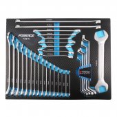 Набор ключей 31пр(комбинированные:8-27мм,накидные удл.-е:6-19мм,накидные:8-19мм,разр.-е:10-13мм;трещоточ-е:8-13мм,рожковый 32х36мм,Е10-Е24)в ложементе Набор ключей 31пр(комбинированные:8-27мм,накидные удл.-е:6-19мм,накидные:8-19мм,разр.-е:10-13мм;трещоточ-е:8-13мм,рожковый 32х36мм,Е10-Е24)в ложементе