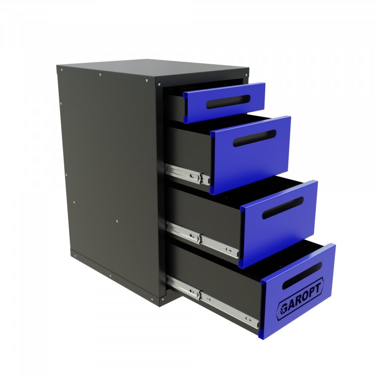 Тумба 4 ящика для верстака GAROPT (СИНЯЯ) Тумба 4 ящика для верстака GAROPT (СИНЯЯ)