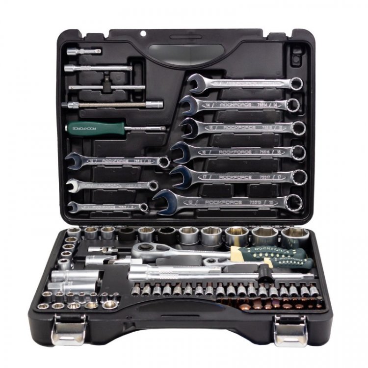 Набор инструментов 82+6пр.1/4"1/2"(6гр.)+(головка-бита 1/4" T40; биты 5/16": М8,10,12,14;головки 1/2": 10,12,13мм;ключи комбинир.:15,16мм) Набор инструментов 82+6пр.1/4"1/2"(6гр.)+(головка-бита 1/4" T40; биты 5/16": М8,10,12,14;головки 1/2": 10,12,13мм;ключи комбинир.:15,16мм)