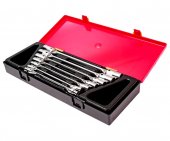 Набор ключей торцевых шарнирных 6-19мм (в кейсе) 7шт Набор ключей торцевых шарнирных 6-19мм (в кейсе) 7шт