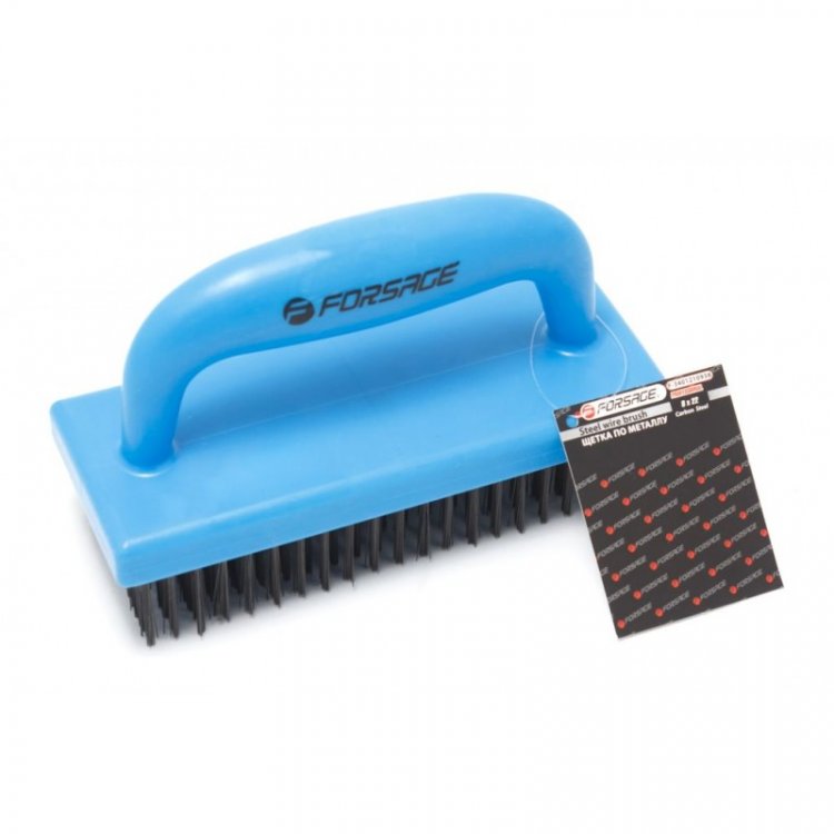 Щетка по металлу ручная в пластиковом корпусе с П-образной рукояткой (проволока из высокоуглеродистой стали, 8x22ряда) Щетка по металлу ручная в пластиковом корпусе с П-образной рукояткой (проволока из высокоуглеродистой стали, 8x22ряда)