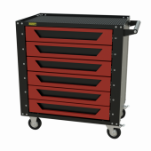 Тележка инструментальная Garopt 6 ящиков КРАСНАЯ, Серия "Low-cost" Тележка инструментальная Garopt 6 ящиков КРАСНАЯ, Серия "Low-cost"