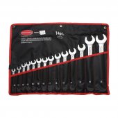 Набор ключей комбинированных с профилем  "Super Drive"  12гр.,14пр. (10-19, 21, 22, 30, 32мм), на полотне
