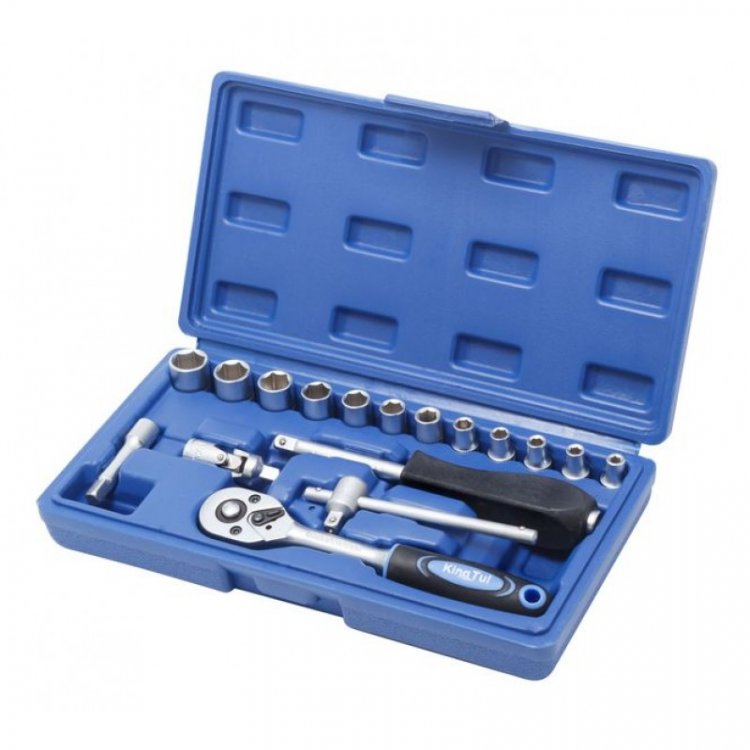 Набор инструментов 17пр., 1/4",6гр. (4-13мм)