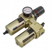 Блок подготовки воздуха 1/2"(фильтр-регулятор+лубрикатор)(10Мк, 3000 л/мин, 0-10bar,раб. температура 5°-60°) Блок подготовки воздуха 1/2"(фильтр-регулятор+лубрикатор)(10Мк, 3000 л/мин, 0-10bar,раб. температура 5°-60°)