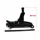 Домкрат подкатной гидравлический 2,5т с резиновой накладкой (h min 135мм, h max 387мм) в кейсе,без фиксации Домкрат подкатной гидравлический 2,5т с резиновой накладкой (h min 135мм, h max 387мм) в кейсе,без фиксации