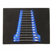 Ключи комбинированные трещоточные, набор 13пр. (8-19, 21 22мм) в ложементе Ключи комбинированные трещоточные, набор 13пр. (8-19, 21 22мм) в ложементе