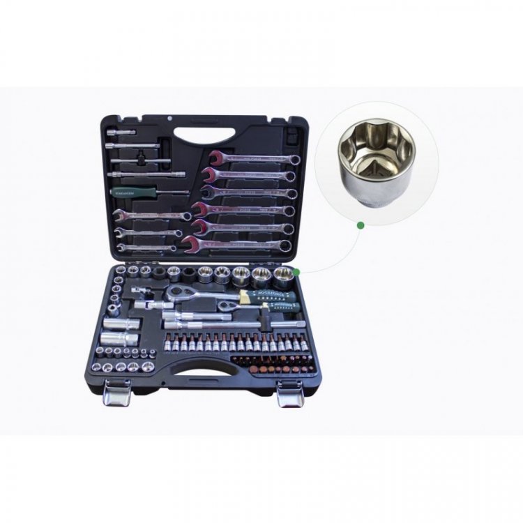 Набор инструментов 82+6пр. 1/4",1/2" (сорв.гр.) Набор инструментов 82+6пр. 1/4",1/2" (сорв.гр.)