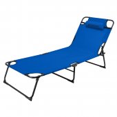 Шезлонг складной с подголовником (670х1930мм)