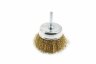 Кордщетка чашеобразная латунная для дрели 63мм, в блистере