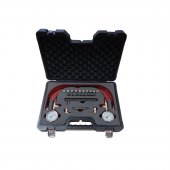 Тестер давления в тормозной системе в комплекте с резьбовыми адаптерами-переходниками, в кейсе "Pemium"