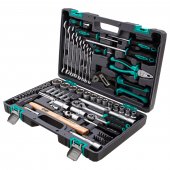Набор инструментов 1/2", 1/4", CrV, пластиковый кейс 76 предм, Stels Набор инструментов 1/2", 1/4", CrV, пластиковый кейс 76 предм, Stels