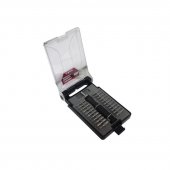 Отвертка  реверсивная с набором бит, 23пр.(PH:000,00,0,1 PZ:0,1 Т:5,6,7,8,9,10,15,20 Н:1/16,3/32,1/8,5/32 SL:1/16,3/32,1/8,5/32)в пластиковом футляре