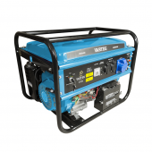 Бензиновый генератор Varteg G7500E - Бензиновый генератор Varteg G7500 (7.0 кВт / 7.5 кВт; 4Т двигатель 190F 420 куб.см 15 л.с.; медь; 2*230В/16А + 1*230В/32А + 12В/5А; старт с ключа; стрелочный вольтметр; бак 25л) (арт. 5822)