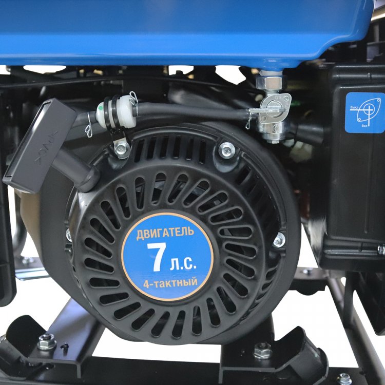 Бензиновый инверторный генератор VARTEG G5000i - Бензиновый инверторный генератор VARTEG G5000i (4,3 - 4,7 кВт / 1 * 230В-16А / 7 л.с. / топливный бак 8.5 л / МФД 4в1 / маслодатчик / экономичный режим / ручной запуск / медь / вес 32.5 кг) (арт. 8457)