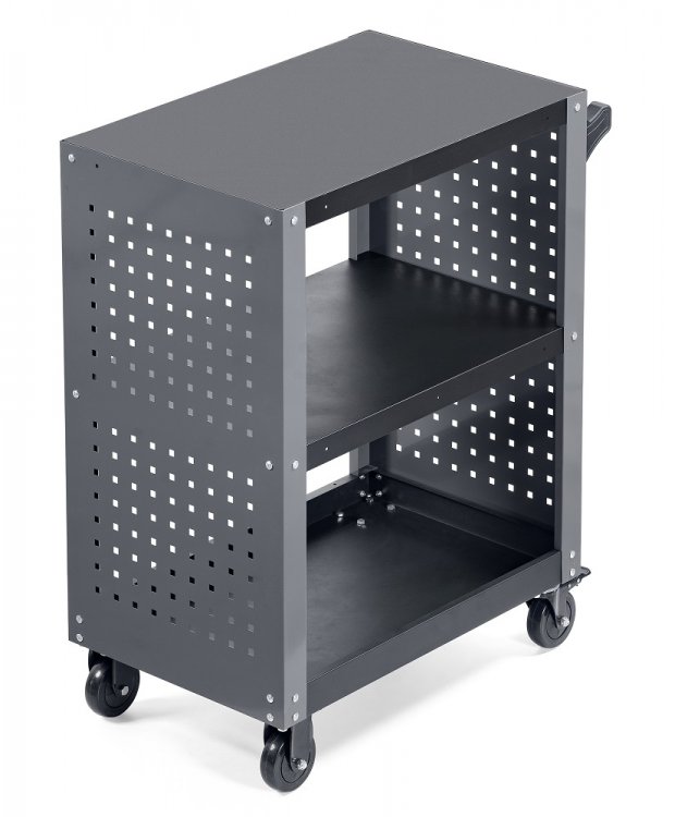 Тележка профессиональная с перфорированными боковинами