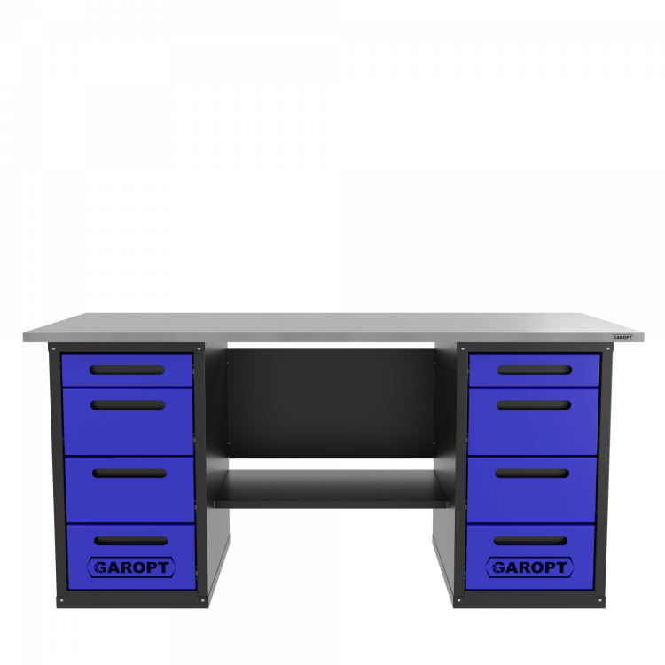 Верстак двухтумбовый 4 ящиков /4 ящиков, синий 1800*700 GAROPT, GT1800Y4Y4.blue Верстак двухтумбовый 4 ящиков /4 ящиков, синий 1800*700 GAROPT, GT1800Y4Y4.blue