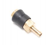 Быстроразъем пневматический с клапаном "елочка" 12мм (ONE TOUCH)