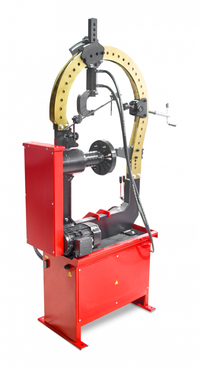 Фаворит-Престиж  (ДП17.000М СБ) Предназначен для правки особо сложных повреждений литых и кованых легкосплавных дисков, а также для правки «восьмерки» и спиц дисков от 10 до 26 дюймов включительно