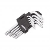 Набор ключей торкс Г-образных 9пр.(TH10-TH50 с отверстием) в пластиковом держателе Набор ключей торкс Г-образных 9пр.(TH10-TH50 с отверстием) в пластиковом держателе