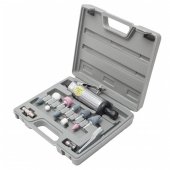 1/4" Пневмобормашинка 22000 об/мин с набором камней 16пр., в кейсе (цанга 3мм,6мм)