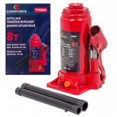 Домкрат бутылочный 8т с клапаном (h min-200мм, h max-385мм, ход штока-125мм, ход винта-60мм) Домкрат бутылочный 8т с клапаном (h min-200мм, h max-385мм, ход штока-125мм, ход винта-60мм)