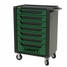 Тележка инструментальная Garopt 7 ящиков ЗЕЛЕНАЯ, центральный замок, увеличенные колеса, доводчики, GAROPT Серия "High", высота 1040мм Тележка инструментальная Garopt 7 ящиков ЗЕЛЕНАЯ, центральный замок, увеличенные колеса, доводчики, GAROPT Серия "High", высота 1040мм