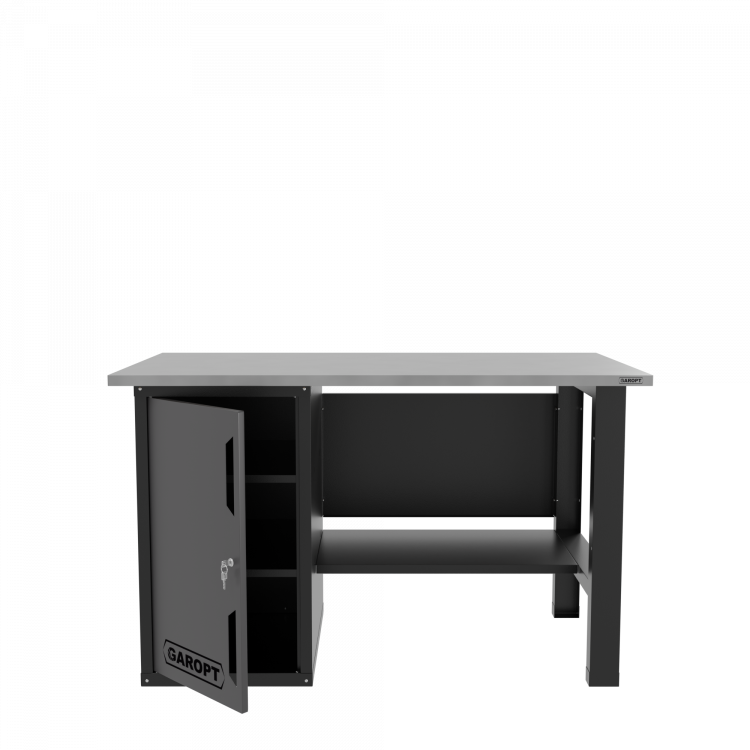 Верстак однотумбовый для слесарных работ 1400*700 GAROPT серый, GT1400STD.grey