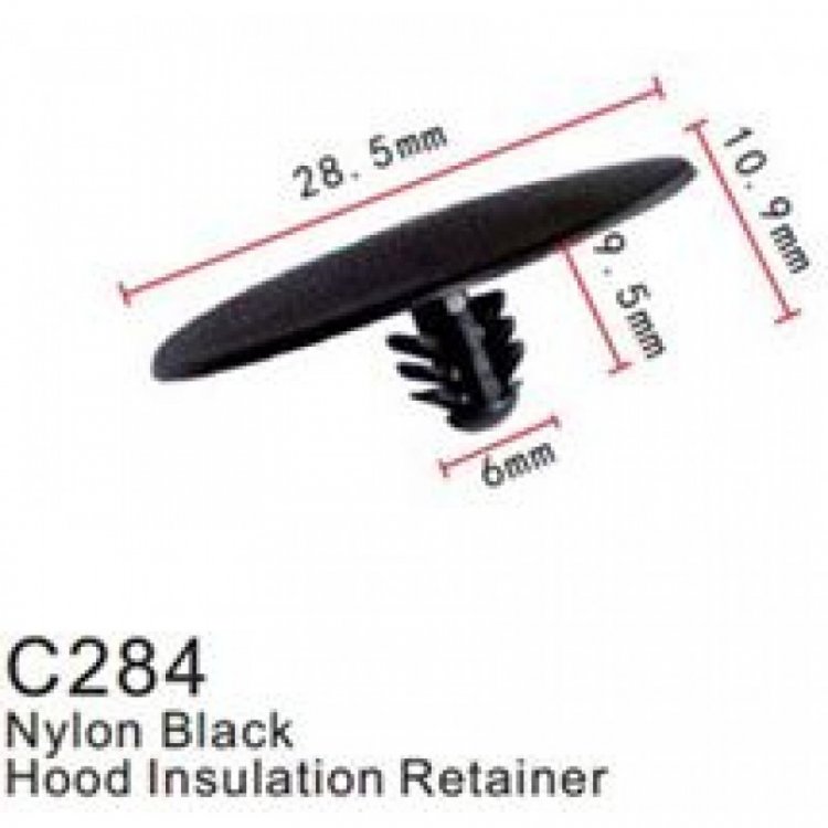 Клипса для крепления внутренней обшивки а/м универсальная пластиковая (100шт/уп.)