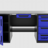 Верстак с ящиком двухтумбовый дверь/4 ящиков, синий 1800*700 Garopt, GT1800DY1Y4.blue Верстак с ящиком двухтумбовый дверь/4 ящиков, синий 1800*700 Garopt, GT1800DY1Y4.blue