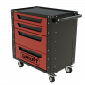 Gt4.red Тележка инструментальная Garopt 4 ящика КРАСНАЯ, Серия "Low-cost"