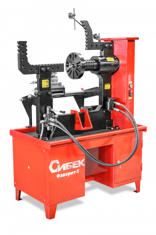 Фаворит - Т (ДП4Т.000 СБ) Стенд для правки дисков (электрический стенд 380В с гидроприводом, приводом вала и токарным модулем для правки легкосплавных дисков)