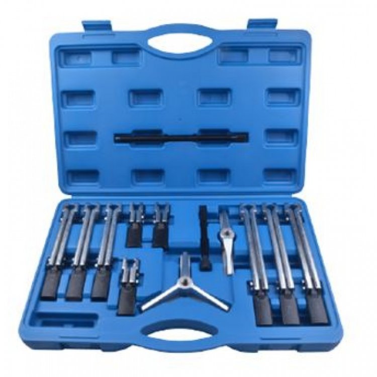 Съемник двух-трехлапый сборный универсальный, 13пр.(длина лап - 120, 230, 280мм; ширина - 145мм), в кейсе