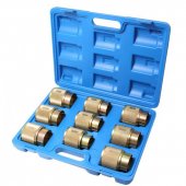 Набор оправок для запрессовки сальника вилки мотоциклов 9пр.Ø35-36,39,41,43,45,46-47,48,49-50,54 в кесе