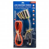 Горелка газовая с насадками и гибким шлангом (насадки-25,35,50мм; L-390мм; L шланга-1.5м) в блистере