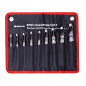 Набор пробойников, 9пр.(3-10, 12мм), наполотне