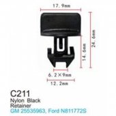 Клипса для крепления внутренней обшивки а/м GM пластиковая (100шт/уп.) Клипса для крепления внутренней обшивки а/м GM пластиковая (100шт/уп.)
