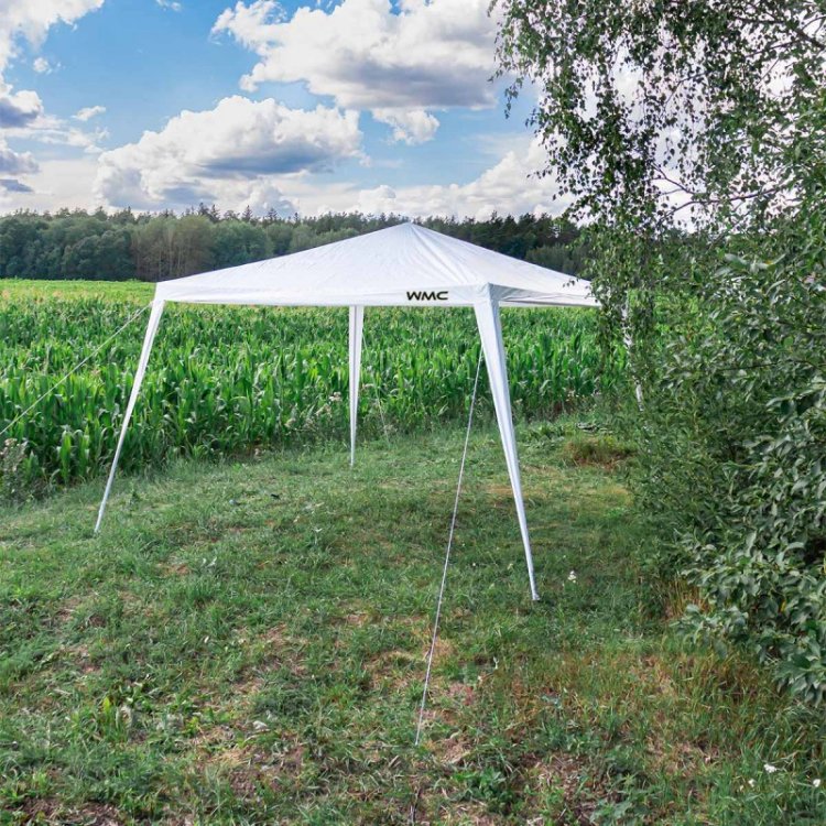 Шатер кемпинговый полиэтиленовый (белый, размер 3х3х2.5м, плотность ткани 90г/м²)