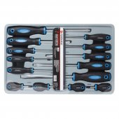 Набор отверток магнитных "Profi" S2, 14пр.(PH:0x60, 1x30, 1x80, 2x30, 2х100,3х150мм; SL:3x75, 3.5x100, 4x100, 5x30, 6x30, 5.5х125, 6.5х150, 8х175мм)в