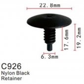 Клипса для крепления внутренней обшивки а/м Ягуар/ европейских а/м пластиковая (100шт/уп.)