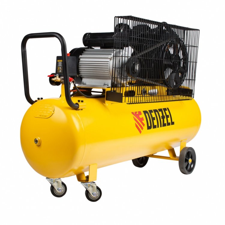 Компрессор воздушный рем. привод BCV2300/100, 2,3 кВт, 100 литров, 440 л/мин// Denzel Компрессор воздушный рем. привод BCV2300/100, 2,3 кВт, 100 литров, 440 л/мин// Denzel
