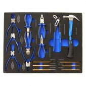 Набор шарнирно-губцевого и ударного инструмента16пр(съемники стоп.-х колец,утконосы,бокорезы,плоскоубцы,молоток,пассатижи пер.-е,выколотки)в ложементе Набор шарнирно-губцевого и ударного инструмента16пр(съемники стоп.-х колец,утконосы,бокорезы,плоскоубцы,молоток,пассатижи пер.-е,выколотки)в ложементе