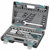 Набор инструментов 1/2, 1/4", CrV, пластиковый кейс 82 предм, Stels Набор инструментов 1/2, 1/4", CrV, пластиковый кейс 82 предм, Stels
