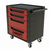 Тележка инструментальная Garopt 4 ящика КРАСНАЯ, Серия "Low-cost" Тележка инструментальная Garopt 4 ящика КРАСНАЯ, Серия "Low-cost"