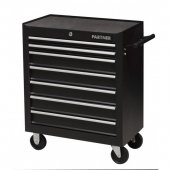 Тележка инструментальная 7-ми полочная, 670Х620Х330мм(черная) (полки:505Х280Х30-2ШТ, 505Х280Х80мм-5шт, прорез.-ые вкладки в полки и на раб. стол-8шт)