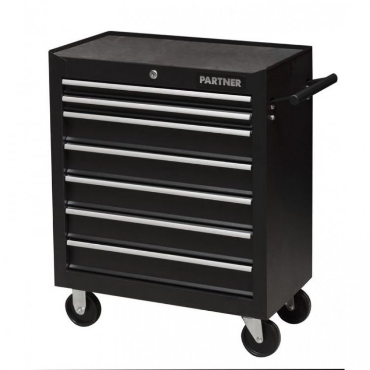 Тележка инструментальная 7-ми полочная, 670Х620Х330мм(черная) (полки:505Х280Х30-2ШТ, 505Х280Х80мм-5шт, прорез.-ые вкладки в полки и на раб. стол-8шт) Тележка инструментальная 7-ми полочная, 670Х620Х330мм(черная) (полки:505Х280Х30-2ШТ, 505Х280Х80мм-5шт, прорез.-ые вкладки в полки и на раб. стол-8шт)