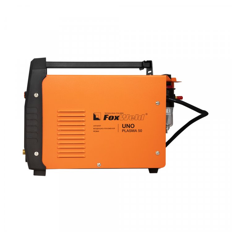 Аппарат плазменной резки UNO PLASMA 50 - Компактный 50А аппарат. Способный прорезать сталь до 18мм, а также справляться со всеми сплавами металлов: алюминий, медь и др. Высокочастотный поджиг дуги. Встроенный манометр. Работа от сети 220В±15%. Компле